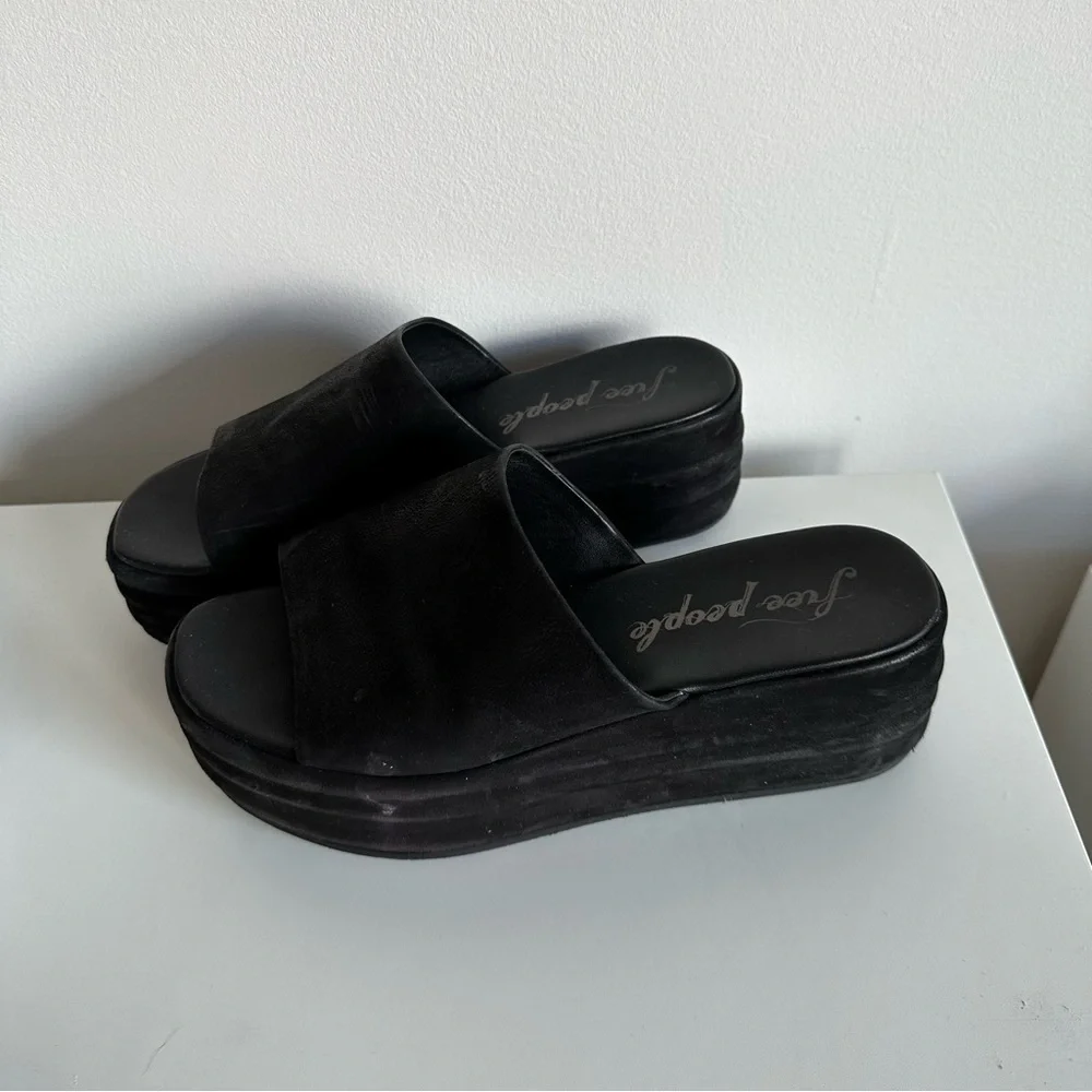 Free People Harbor Flatform Platform Leather Sandals - Picture 4 of 6